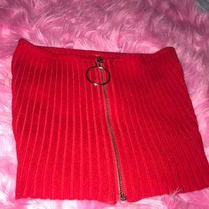 🍒 red tube top